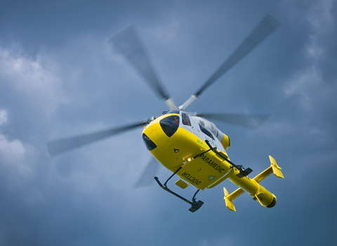 Essex helicopter photographed from the ground