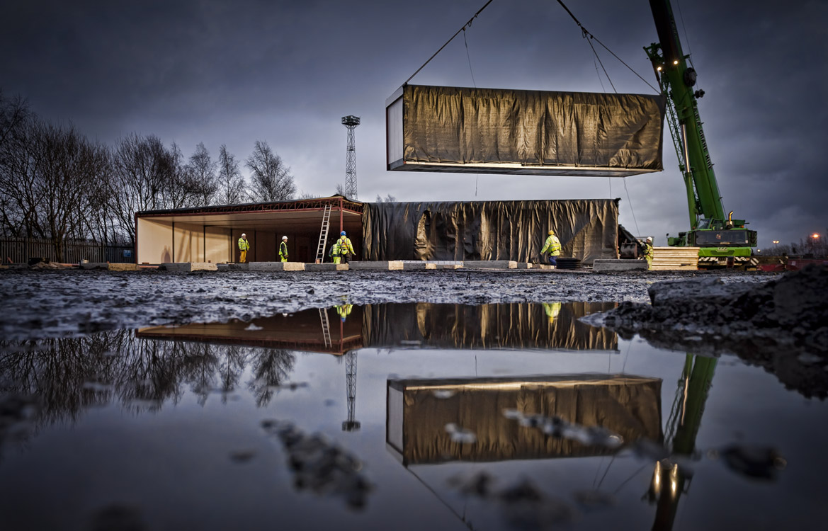 Construction photography in Stratford