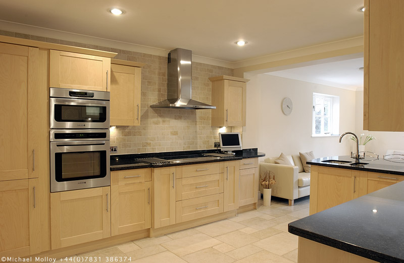 Kitchen photographed for property developer