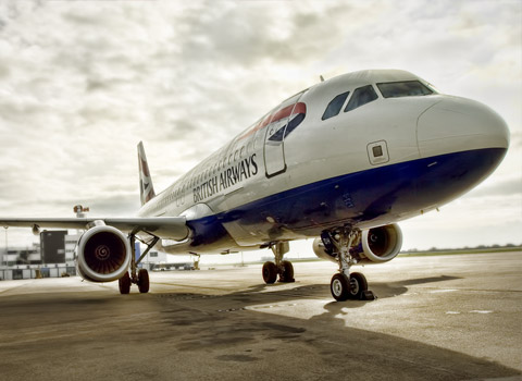 Aeroplane on the ground at an airport