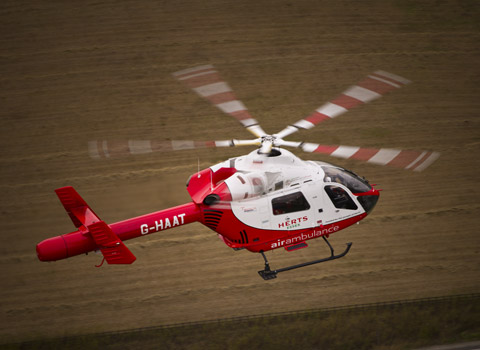 Herts helicopter in flight