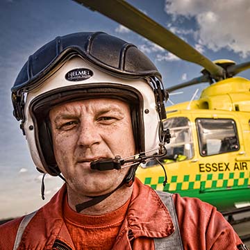 Crew member of the essex air ambulance