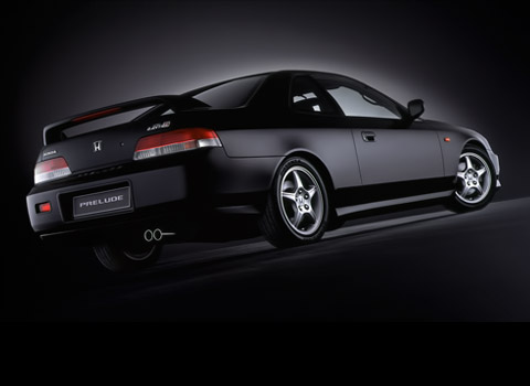 Honda car in a black studio photographed for a brochure