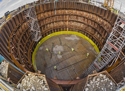 Cofferdam at The Mersey Gateway Bridge