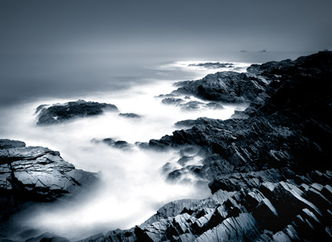 Rocky coast in North Cornwall