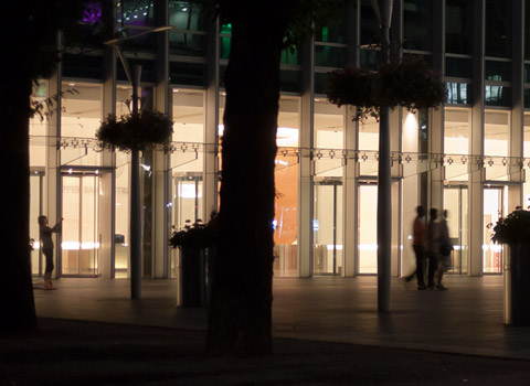 Tube station at Canary Wharf