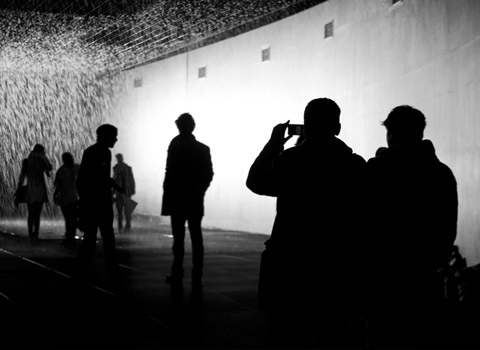 The Rain Room at The Barbican Centre