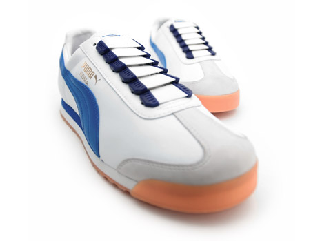 Pair of trainers on a white background for a website