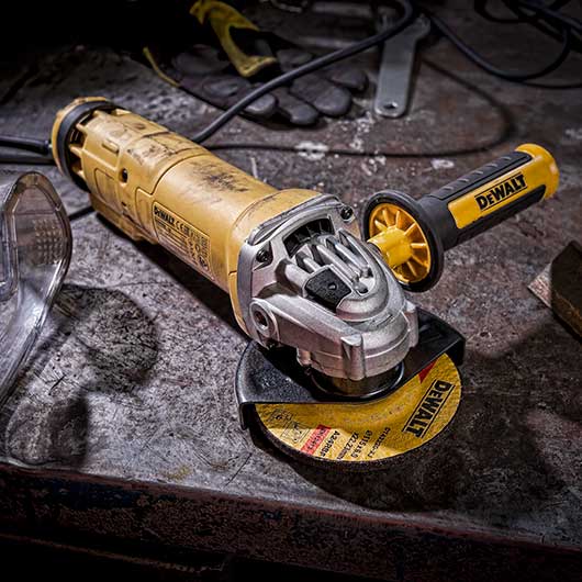 DeWalt power tool in a workshop